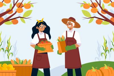 Illustration Producteurs locaux. Crédit: Image de Freepik
